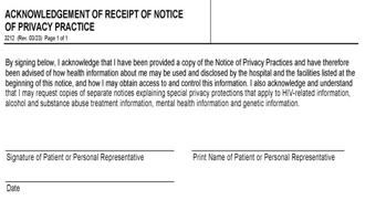 Notice Of Privacy Practice