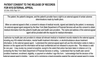 NYS External Appeal